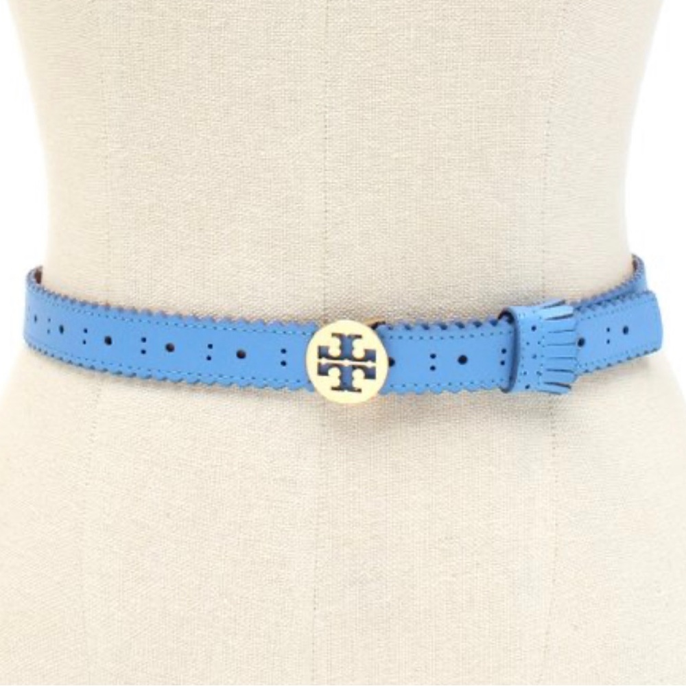 Tory Burch | Blue Spectator Leather Belt mint condition